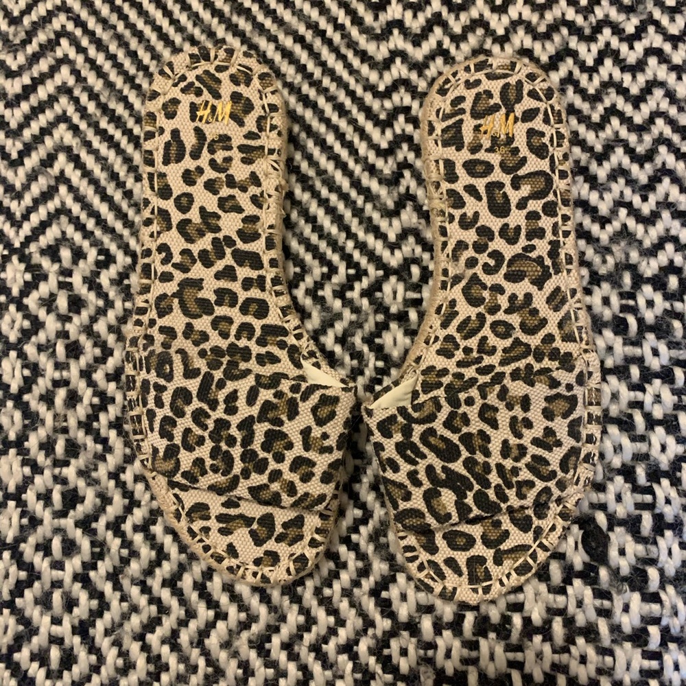 H&M Leopard Espadrille Sandals
